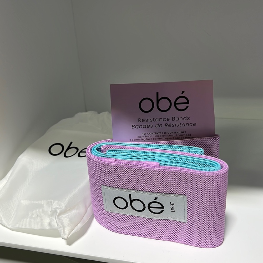 NEW Obé Set of 2 Exercise Resistance Bands